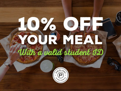 College Students - 10% off at Pieology