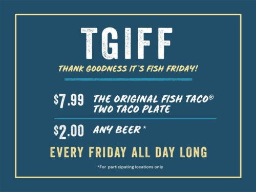 Thank Goodness It's Fish Friday - Rubios