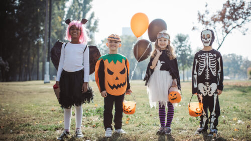 Kids ready for Halloween